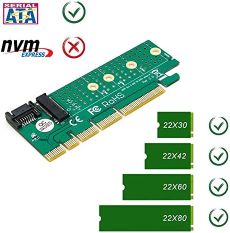 JMT NGFF M.2 B Key SATA-BUS SSD до SATA3 адаптер со HeatSink PCIE X1 X4 X8 X16 SLOT SATA CABLE за 2230 2242 2260 2280 M2 SSD