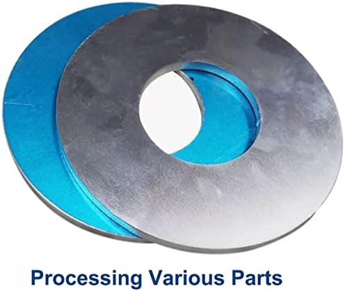 Зоена 3 парчиња Алуминиумска тркалезна плоча 1060 Алуминиумски кружен лим диск со тркалезен диск за DIY индустриско производство Дебелина