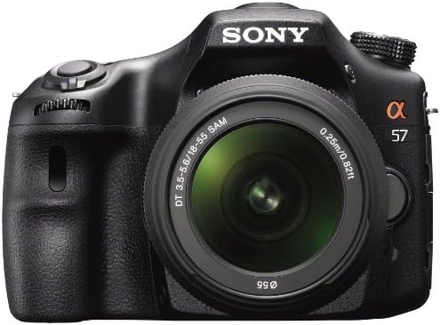 Sony 57 SLT-A57K Алфа 57 Заменливи Објектив Камера со 18-55 Леќа Комплет-Црна 3.0 инчен Лцд-Меѓународна Верзија