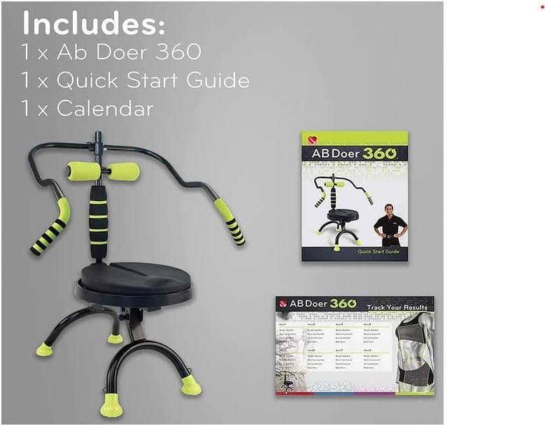 AB Doer 360 со Pro Kit: AB Doer 360 Фитнес систем обезбедува тренингот за активирање на абдонимална и мускулатура со аеробик за да согорува