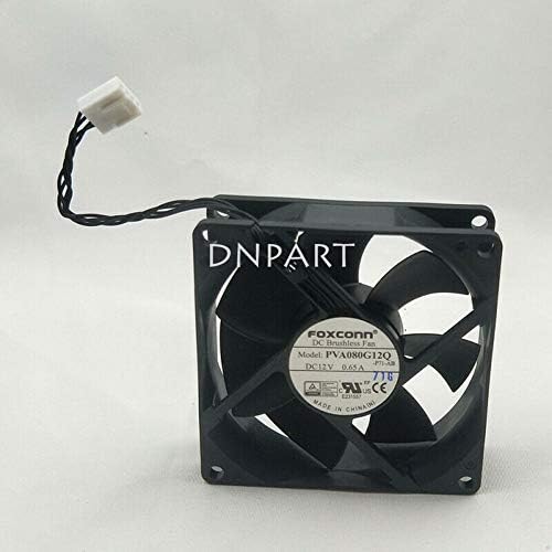 DNPART компатибилен за FOXCONN PVA080G12Q 8CM 80 * 80 * 25mm 12V 0,65A 4PIN/5PIN вентилатор за ладење