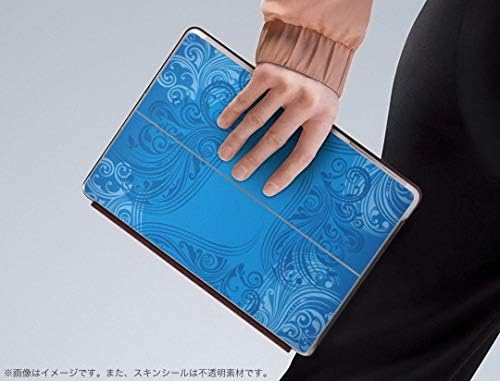 Декларална покривка на igsticker за Microsoft Surface Go/Go 2 Ultra Thin Protective Tode Skins Skins 000795 Damask Blue