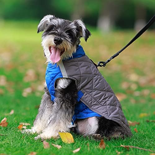 Зимски палто на британски стил, карирано кучиња, со безбедносен прстен, прилагодлива биста, еластици на стомакот, рефлексивни ленти, пријатна