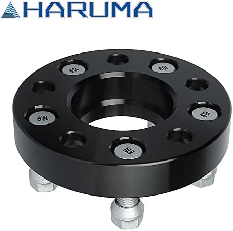 Haruma 4PCS 1 Дебелина Hubcentric Wheel Spacers 5x114.3 mm шема на меѓусебно ниво 14x1.5 столпчиња 70,5 mm Hub Bore for Ford 15-22 Mustang