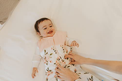 Малку еднорог - Акварел Рози Памук Муслин Ватиран кеса за спиење | памук | Супер мека и лесна | Бебе | Големина мала: 0-6 месеци