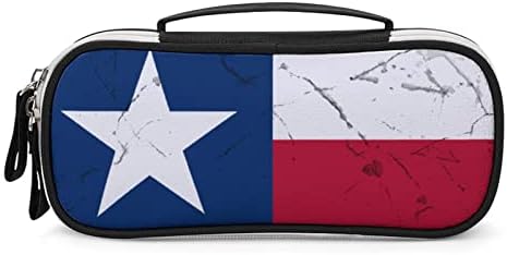 Државно знаме на Тексас, потресено пенкало за молив, преносна торба за пенкало со патент за шминка за патеки