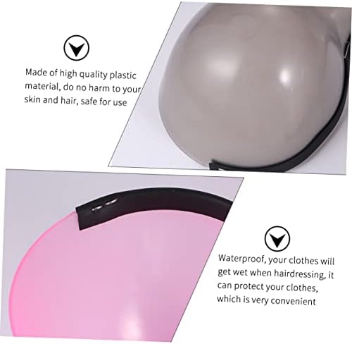 Исценета 2 парчиња професионална розова пластична берберница за фризерски каиш за плакнење за плакнење за стил на боја