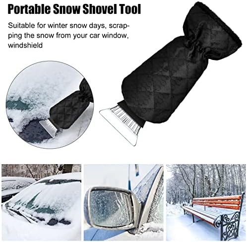 Tallew 3 парчиња стругалка за мраз за шофершајбната на шофершајбната на шофершајбната на снег со удобно залепување отстранете