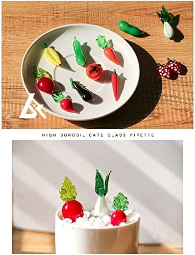 Фигурини на зеленчук, симпатични креативни мулти стилови мини овошје и зеленчук статуи како десктоп украси Бонсаи украси занаети 4 см