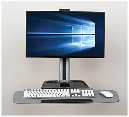 Tripp Lite Sit Stand Desktop Workstation, прилагодливо стоење со прицврстувач