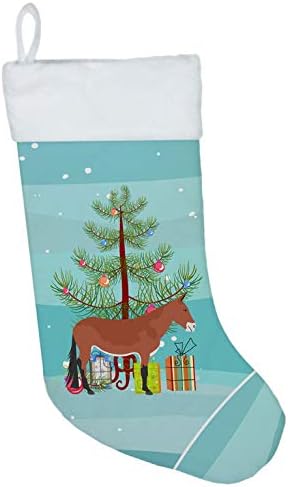 Богатства на Каролина BB9212CS Муле Божиќ Божиќно порибување, затегнување, камин што виси чорапи Божиќна сезона Декора за украси