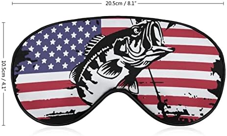 Риба Американско Знаме Маска За Спиење Мека Смешна Сенка За Очи Маска За Спиење Со Врзани Очи Маска За Спиење За Патување