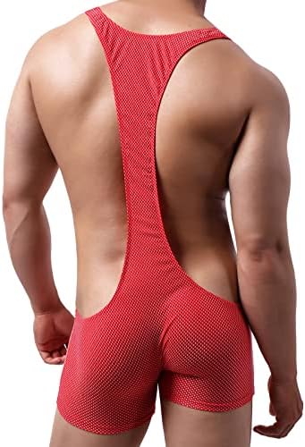 Атлетски поддржувачи на Qiati Mens Atherticiption Borthing Bortling Ene Piection Compsure upbsurit underwear singlet Basic Layer Leotard