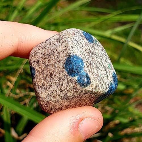 К2 гранит, познат и како К2 asаспер и дождовница азурит - исцеден и полиран кристално заздравување природен скапоцен камен - 3