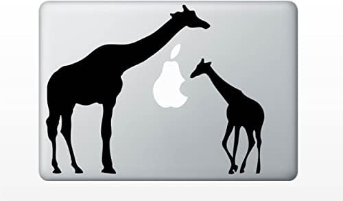 Налепници Girирафа Семејно лаптоп Деклап Mac Decal Mac Pro Laptop Laptop Винил Декл Мек кожа 13 15 17 17