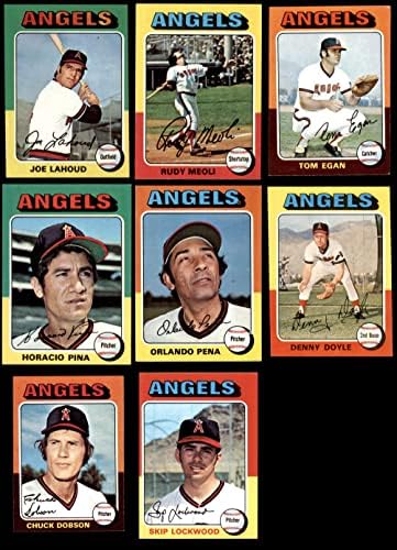 1975 Топс Калифорнија Ангели Тим Постави Калифорнија Ангели ЕКС / МТ+ Ангели