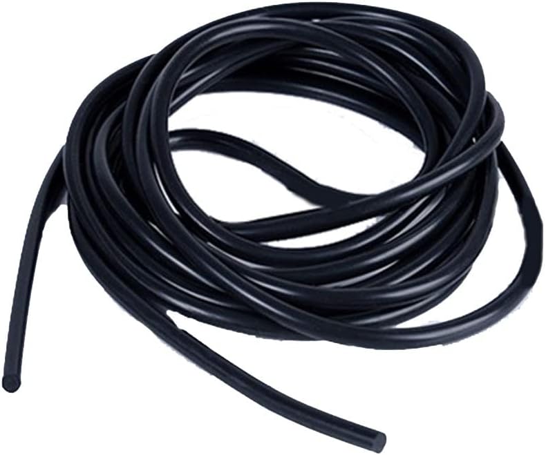 1 парчиња 1,5 мм жица дијаметар црна боја линија запечатена нишка цврст силика гел тркалезна лента Висока Температура Отпорност Површина мазна