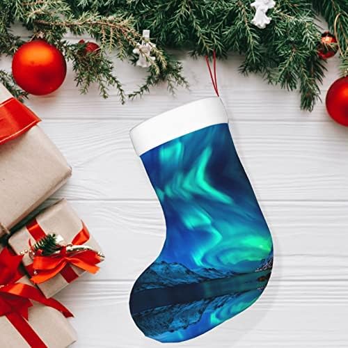 Северна светлина за божиќни чорапи за домашни украси за Божиќни забави