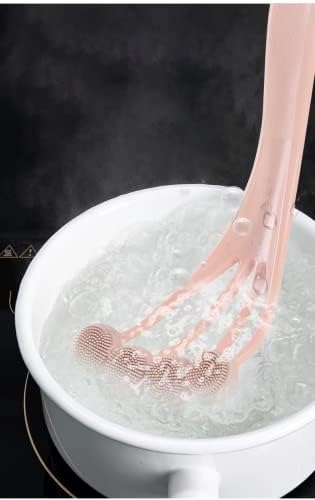 Силиконски пилешки нозе бања четка мека коса бања со долга рачка мека масажер искачуваат артефакт за бања за бања