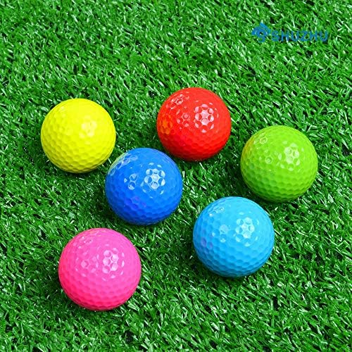 Топчиња за голф 6 пакет Обоени Подароци За Обука Новина Практика Разновидност Забавен Сет За Сите Голфери Деца Сина Зелена Црвена