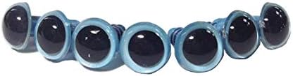 50 парчиња сини пластични безбедносни очи DIY шиење за шиење копчиња додатоци за занаетчиско снабдување куклена мечка кукла од