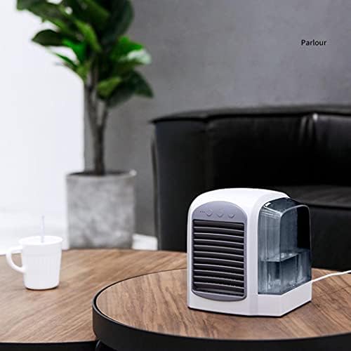 Испарувачки мини климатик, USB полнење преносен мултифункционален климатизација Фан Дома фрижидер, личен мини ладилник за ладилник за