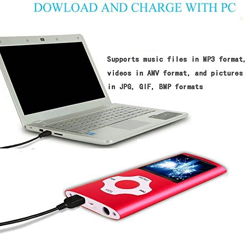 Mp3 Player, Frehovy Music Player со 16 GB меморија SD картичка со фото/видео репродукција/FM радио/гласовен рекордер/читач на е-книги