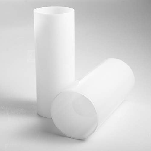 Tllamp млеко бела стаклена сенка права цилиндрична стаклена ламба замена за замена на стаклена сенка