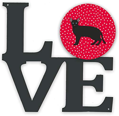 Богатствата НА каролина ck5691walv руски Бел Црн 1 Мачка Љубов Метал Ѕид Уметнички Дела Љубов, Црвено,