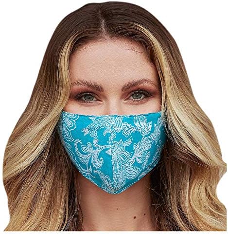 Homebaby 3 парчиња за еднократно лице за вентилација за возрасни и удобно покривање на лицето, печатени бандани за лице со еластични