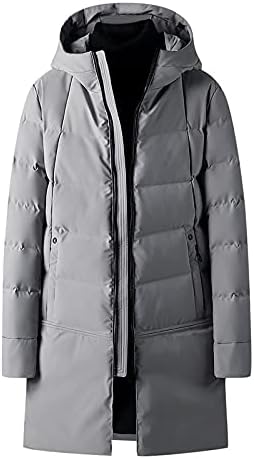 YmosrH Менс водоотпорна јакна мажи случајна зимска топла топ -блуза задебелување на палтото на горната јакни од блуза јакни