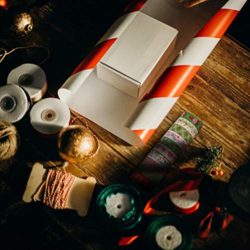 Започит 10 ролни Божиќни ленти за миење садови, зимски уметности и занаетчиски ленти одмори за маскирање маскирани ленти за