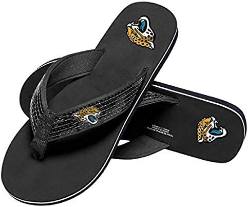 Фоко женски NFL тимски лого лого -кабелски ленти со сандали флип апостолки
