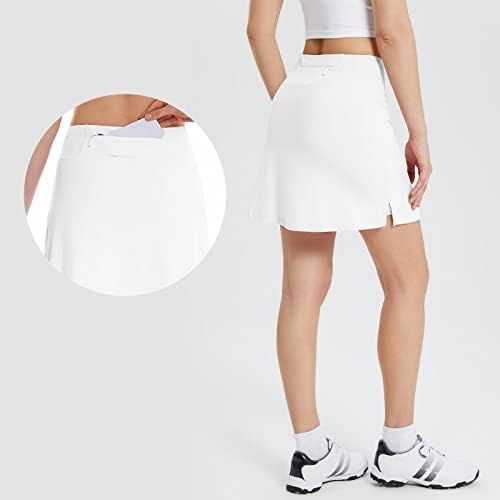 Baleafенски женски 16 '' Голф здолништа со високи тениски тениски тениски тренинзи за вежбање активни скејти со џебови