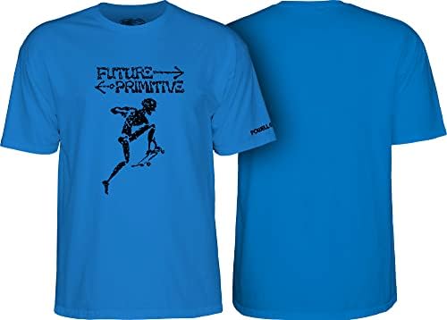 Пауел Пералта скејтборди идна примитивна маица Royal Blue xx голем