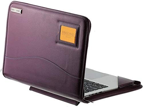 Брунел-Контурна Серија - Виолетова Тешка Кожна Заштитна Футрола-Компатибилна Со HP ОМЕН лаптоп 15-en0006na 15.6 Лаптоп