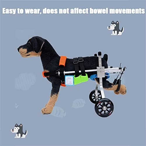 Прилагодлива Инвалидска Количка За Кучиња 2 Тркала Тркала За Вежбање Животни, Стол За Тркала За Кучиња За Задни Нозе Повреда