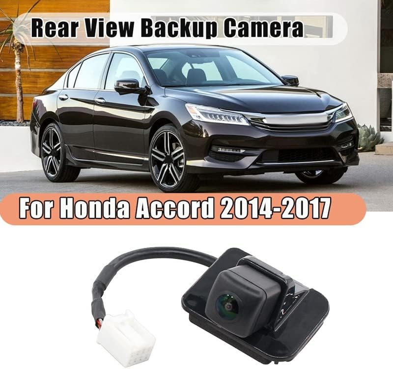 ViagialRear View Rack Rack Rack Camera Multiangle Views се вклопуваат за 2014-2017 Honda Accord Sedan Ex-L, за Honda Accord Sedan Backup Camera