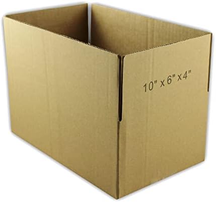 25 Екосвифт 10х6х4 Брановидни Картонски Кутии За Пакување Пошта Кутија За Испорака Во Движење Картони 10 х 6 х 4 инчи