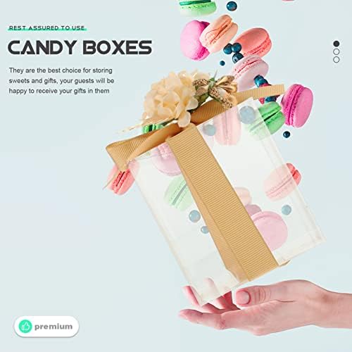 Контејнери За Подароци неродеко 10 Комплети Јасни Кутии За Подароци За Бонбони Празни Пластични Кутии Со Бонбони За Бонбони Третирајте Кутии