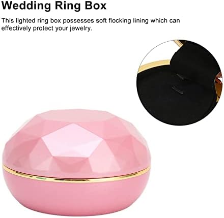 Вообичаено Свадбена Кутија Издржлива Безбедна Широко Користена Осветлена Кутија Елегантен Еколошки Дизајн За Годишнина Од Свадбата За Складирање