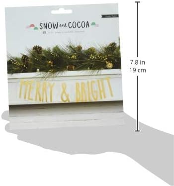 Американски занаетчиски гајба хартија снег и какао 10 парче златен сјај транспарент