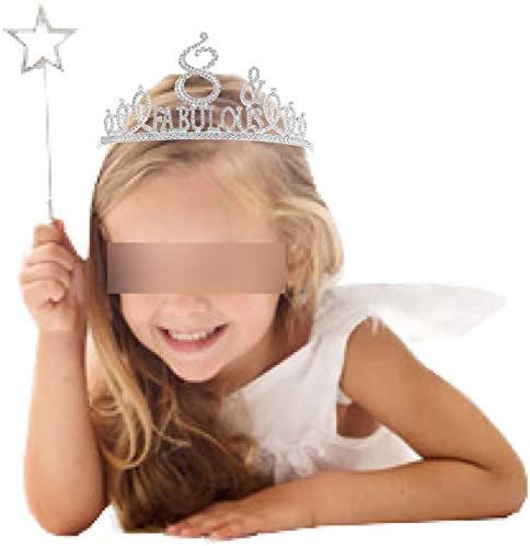 Me Емасбимма Значеше 8-ми Роденден Појас и Круна За Девојчиња - 8-Годишно Девојче Украси За Роденден-Уникатни Подароци За Девојчиња