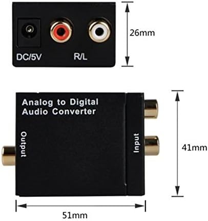 Дигитален До Аналоген Адаптер За Аудио Конвертор R/L Spdif Оптички КОАКСИЈАЛЕН RCA Toslink Аудио Конвертор ЗА Тв Кутија