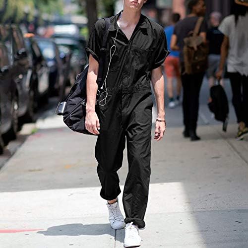 Стоута Менс Ромерс машки патент, комбинезон, едно парче, кратки ракави за кратки ракави, облека за кошула, персонализирана улична