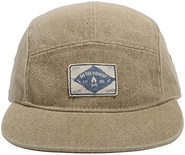 Clakllie 5 панел капа измиена памук бејзбол капа рамен облем хип хоп -капа, обичен снопбек капа, камп стил тато велосипедски табла капи.