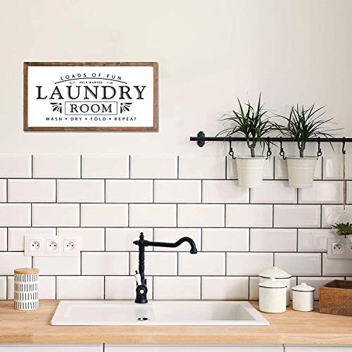 Знаци за перење за домашни украси Домашни оптоварувања на забавни перални дрвени знаци