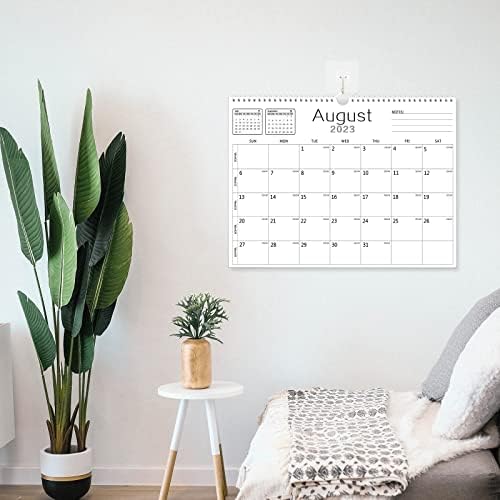 BHR Wallиден календар -Календар 2023-2024 од јануари 2023 година до јуни 2024 година 18 месеци Календар 14,7 × 11 Дебела хартија со Julулијан