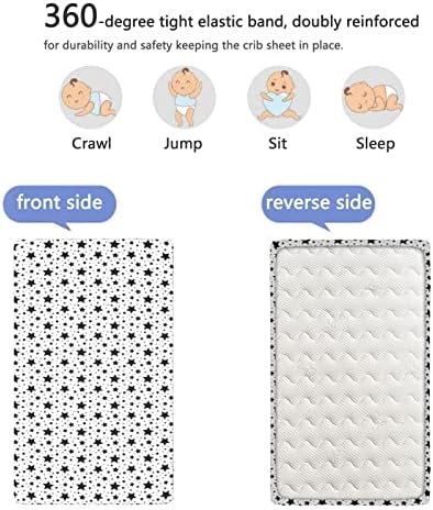 Тематски тематски вграден лист за креветчиња, стандарден сад за душек за креветчиња, мек дете за дете, наместено за момче или