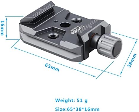 Клим за брзо ослободување, QR база, монтирање на камера за стандардни компатибилни компатибилни DJI Ronin S 2/3/3-Pro/C2, Zhiyun Crane Series
